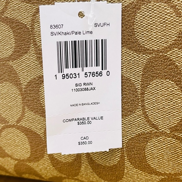 Coach Rowan Satchel Crossbody Bag in Signature Canvas - Picture 10 of 10
